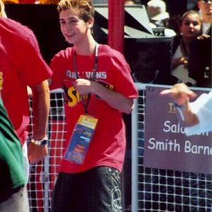 Justin Berfield at Shaquille O'Neal's Shaqtacular event, September 15, 2001