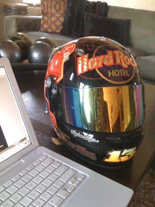 Frankie Muniz's Hard Rock Hotel Helmet