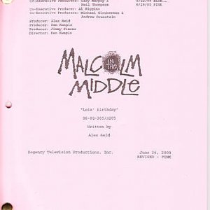 Cover of 2x03 Lois's Birthday script