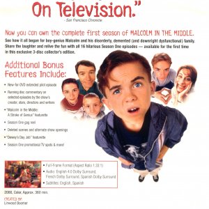 Season 1 DVD inlay sheet