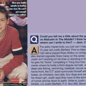 "J-14" magazine, April 2001