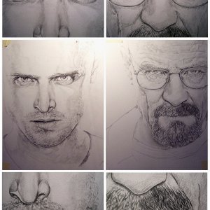 Bryan Cranston and Aaron Paul in 'Breaking Bad' by *cpn-blowfish