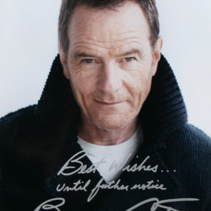 Bryan Cranston autograph