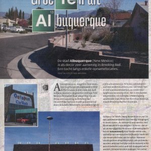 Albuquerque location visit, Dutch VPRO Gids TV magazine, February 2, 2013