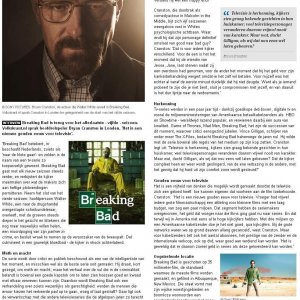 Bryan Cranston interview, Dutch Volkskrant newspaper, October 24, 2012