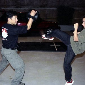 Frankie Muniz training for 'Agent Cody Banks 2: Destination London' (2004)