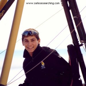 Justin Berfield taking off in an ultralight aircraft