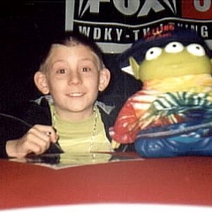 Erik Per Sullivan at a signing session for WDKY-TV