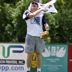 Bryan Cranston plays in Hollywood AllStars Softball Game
