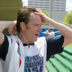 Bryan Cranston plays in Hollywood AllStars Softball Game