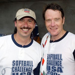 Bryan Cranston plays in Hollywood AllStars Softball Game