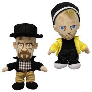 Mezco Walter White Heisenberg and Jesse plush figures
