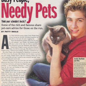 Justin Berfield, USA Weekend, June 14, 2002