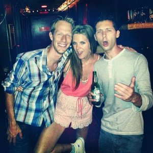 Justin Berfield with Jason Felts partying