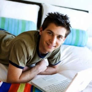 Justin Berfield at and around his Malibu beachside condo