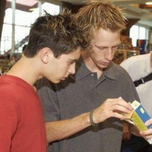 Justin Berfield snapped at Matchbox 'Ultimate Collectible', August 24, 2002