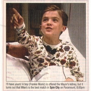 Frankie Muniz in 'Spin City', episode 'The Kidney's All Right', 1998