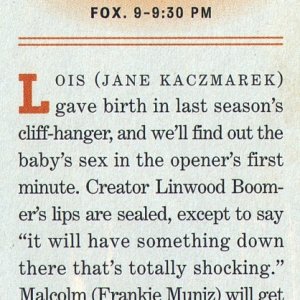 Unknown magazine, Season 5 preview, October (?) 2003