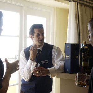 Johnnie Walker Blue Gentlemen's Suite preparing for the 2002 Emmys