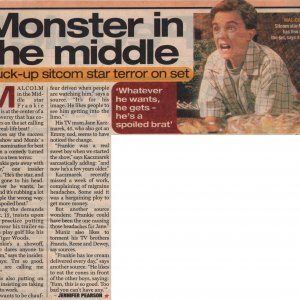 Frankie Muniz, British "Star" magazine, early 2002