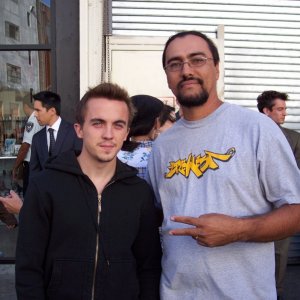 Frankie Muniz on set of Criminal Minds