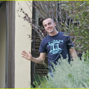 Frankie Muniz in his Garage