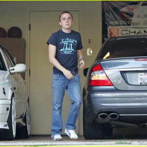 Frankie Muniz in his Garage