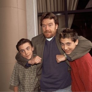 Frankie Muniz, Bryan Cranston and Justin Berfield at 2001 Press Conference