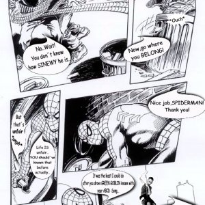 Spiderman comic strip parody