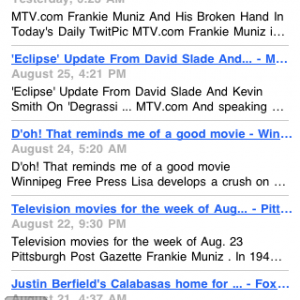 Frankie Muniz - SupaFan iPhone App
