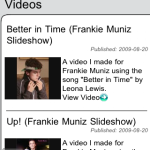 Frankie Muniz - SupaFan iPhone App
