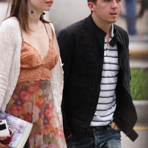 Frankie Muniz with a Fan in Miami