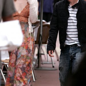Frankie Muniz with a Fan in Miami