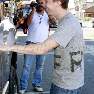 Frankie Muniz Lunch at Mandarette Chinese Cafe