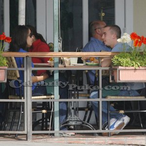 Frankie Muniz & Elycia Marie at Cafe Med