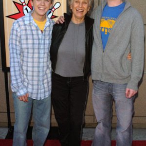 Frankie, Cloris and Chris at 100th Episode Bowling Party