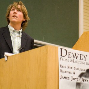 Erik Per Sullivan receiving the 'James Joyce Award' (2007)