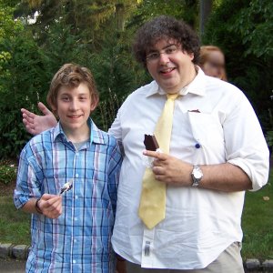 Rob Cioffi and Erik Per Sullivan on the set of 'Mo' (2006)