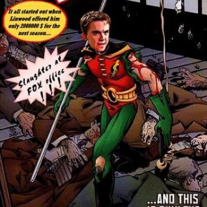 Frankie Muniz as Batman's Robin parody