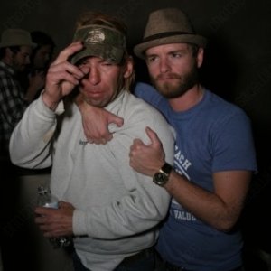 Chris Masterson at Downstairs opening with DJ Mom Jeans