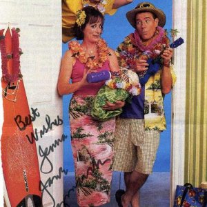 Frankie, Jane and Bryan, Hawaiian style, from unknown magazine