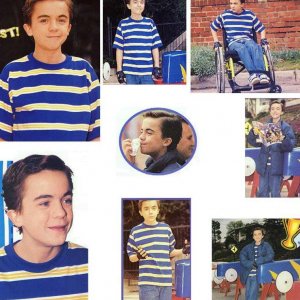 Frankie Muniz on the set of 'Miracle in Lane 2' (2000)