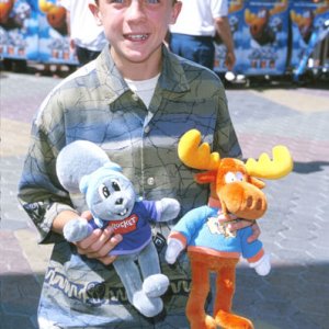 Frankie at 'The Adventures of Rocky & Bullwinkle' premiere, June 2000