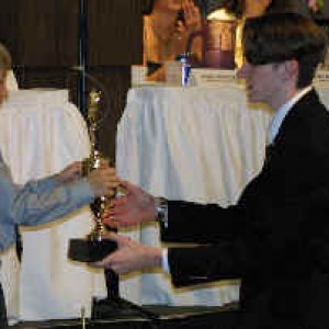Erik at the WAVM Radio Youth Achievement Award Banquet (2001)