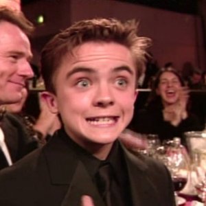 Bryan Cranston, Frankie Muniz at the Golden Globe Awards (2001)