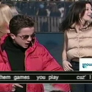 Frankie Muniz on MTV's Celebrity Say What? Karaoke, 2001