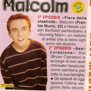 Announcement from Italian TV Guide for S7 episodes