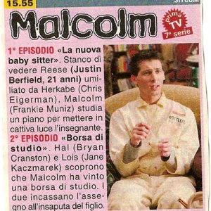 Announcement from Italian TV Guide for S7 episodes