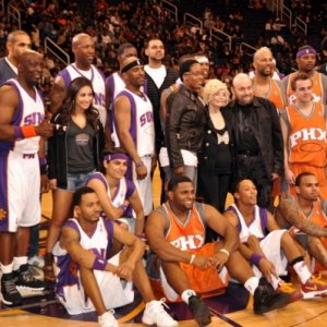 Frankie at Phoenix Suns Celebrity Shootout 2011