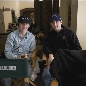 Erik Per Sullivan visits Justin Berfield on the set of 'Sons of Tucson'